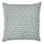 Schumacher Ming Fret Velvet 24" Pillow in Mineral & White For Sale