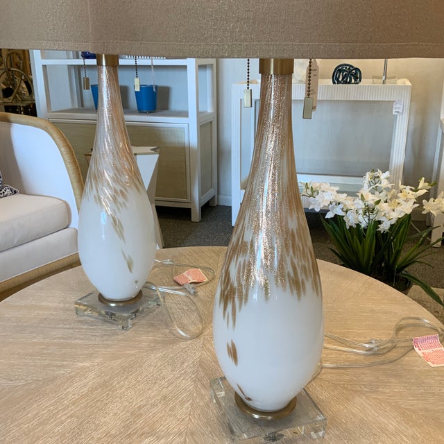 Contemporary Pair of Cardoni Table Lamps For Sale - Image 3 of 4