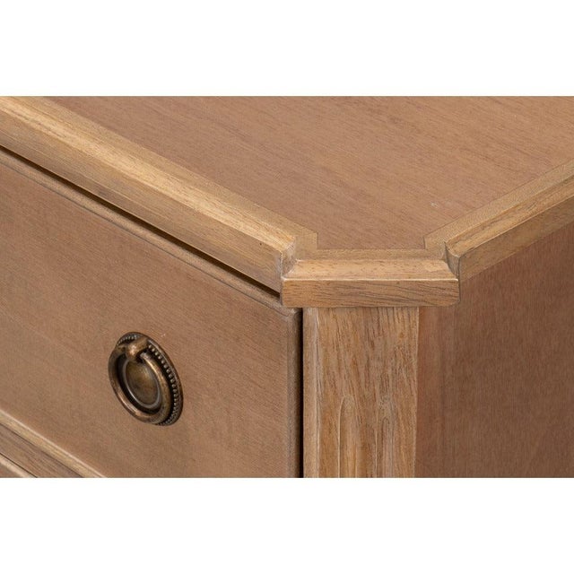 Neoclassical Petite Three-Drawer Chest in Brown Tulip Wood For Sale - Image 10 of 11