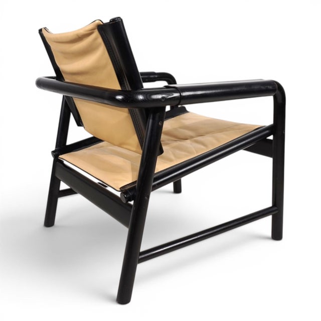 Set of Leather Lounge Chair with Ottoman by Hans Eichenberger for WK Möbel, 1970 For Sale - Image 10 of 18