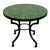 Moroccan Outdoor Round Emerald Green Mosaic Side Table For Sale - Image 3 of 5