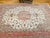 19th Century Tabriz Rug, Hand-Knotted Wool & Silk, Fine Floral Pattern, Ivory & Salmon, 7x10 For Sale - Image 5 of 17