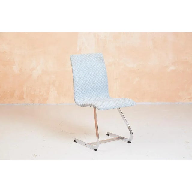 Chrome and Smoked Glass Dining Table and Chairs from Merrow Associates, Set of 5 For Sale - Image 10 of 11