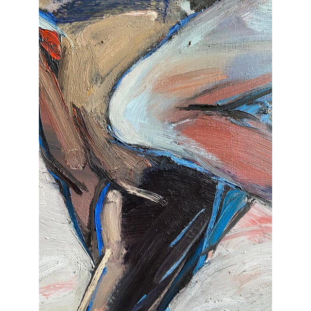 Franck Wohlfahrt, Embracing Couple, 1989, Oil, Framed For Sale - Image 7 of 11