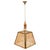 Mid-Century Italian Pendant in Gilt Metal, Straw and Giass, 1970s For Sale - Image 4 of 16