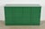 A gorgeous Art Deco or Mid-Century Modern green lacquered maple double dresser or chest of drawers In the manner of Donald...