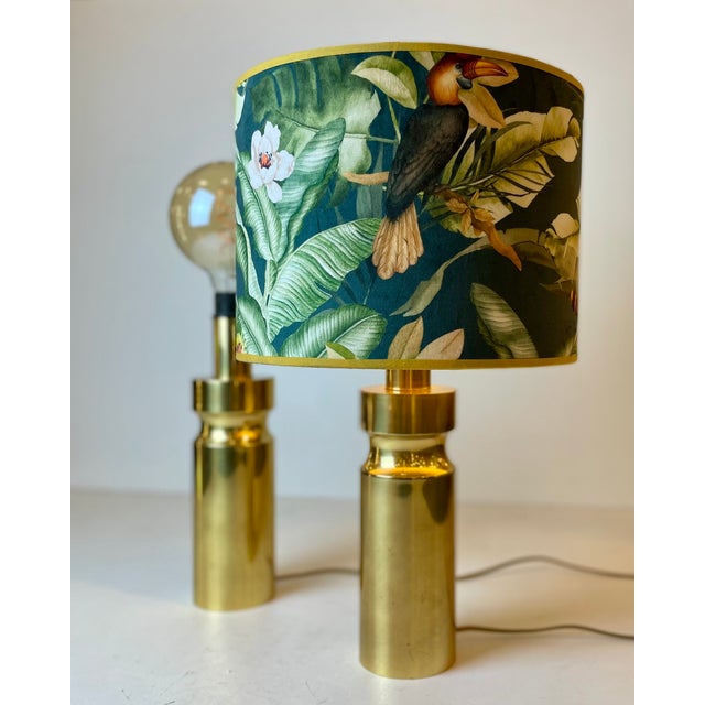 1980s Brass Table Lamp, 1980s, Set of 2 For Sale - Image 5 of 9
