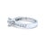 18ct White Gold Round Brilliant Cut Diamond Ring 0.95ct 5.75g, Size 6 For Sale - Image 4 of 10