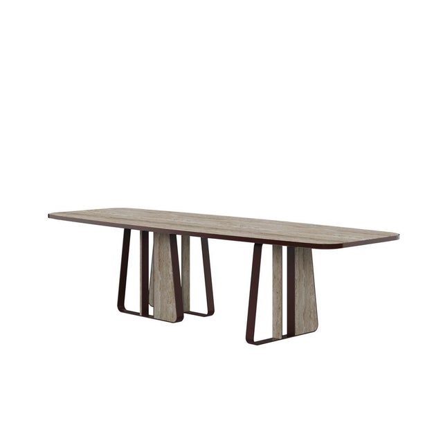 Contemporary Kenai Dining Table by Porus Studio For Sale - Image 3 of 14