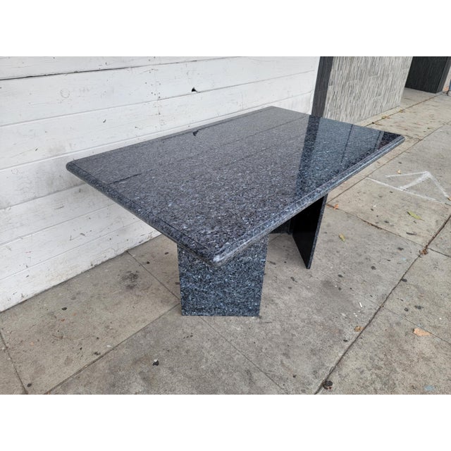 1970s Modern Granite Dining Table For Sale - Image 11 of 17