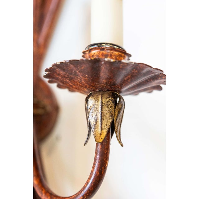 Metal Pair of 20th Century French Sconces - Inspired By Coco Chanel For Sale - Image 7 of 10