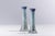 Japanese Stelo Candle Holders in Blue Raku Ceramic from Laab Milano, Set of 2 For Sale - Image 4 of 5