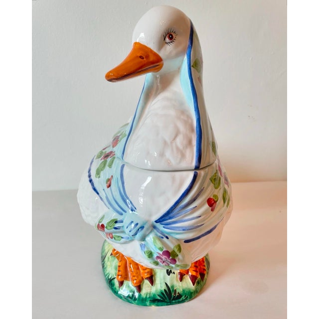 Farmhouse Vintage White Goose Tureen For Sale - Image 3 of 8