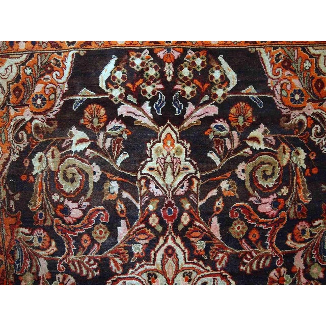 Textile 1950s Handmade Persian Tabriz Rug For Sale - Image 7 of 10