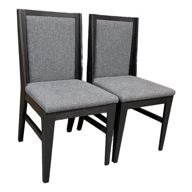 International Atelier Upholstered Dora Side Chairs, Pair For Sale