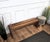 Beautiful Italian rustic primitive country wooden bench in original aged natural color giving the rich and beautiful...