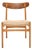 Vintage Danish CH-23 Chair attributed to Hans Wegner for Carl Hansen, 1950s For Sale
