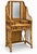 Traditional 20th-C. Bamboo, Wicker, and Rattan Etagere Vanity or Hall Tree by Palecek For Sale - Image 3 of 6