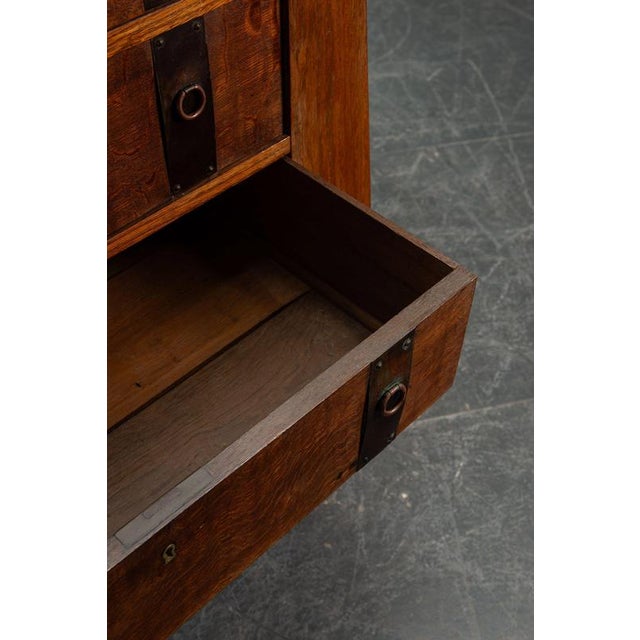 Brown Arts and Crafts Chest of Drawers, 1920s For Sale - Image 8 of 16