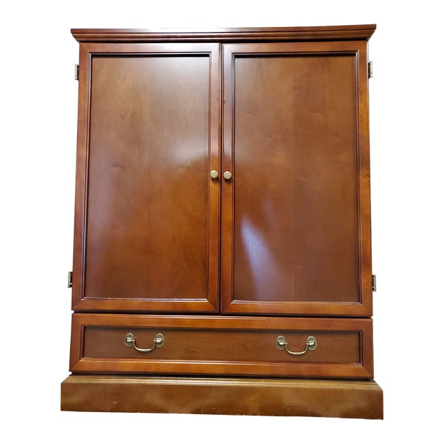 Vintage Bombay and Co Hardwood Tv Unit For Sale