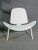 Mid-Century Modern Mid 20th Century Pair of White Shell Chairs in the Style of Hans Wegner For Sale - Image 3 of 8