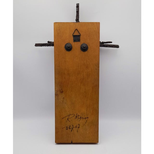 Brutalist Sculpture Crucifix by René Mignion, France, 1967 For Sale - Image 14 of 18