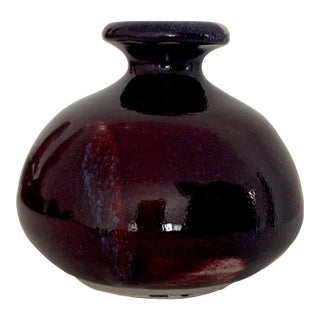 Ceramic Glazed Bud Vase For Sale