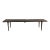 Mid Century Modern Slat Bench Coffee Table With Walnut Finish For Sale