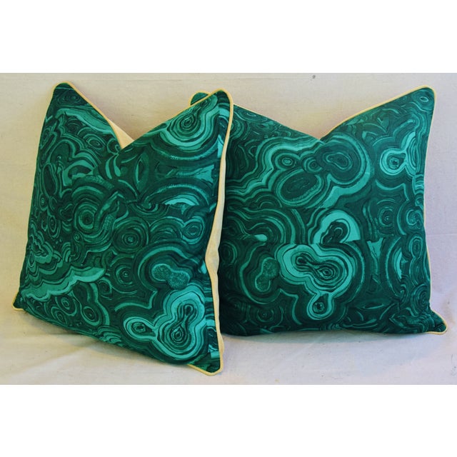 Tony DuquetteStyle Jim Thompson Malachite Pillows a Pair Chairish