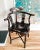 Mid 20th Century Vintage Chinese Dark Rosewood Mother of Pearl Inlay Corner Chair For Sale - Image 5 of 10