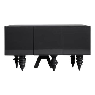 Multileg Sideboard Lacquered in Black by Jaime Hayon for BD Barcelona For Sale