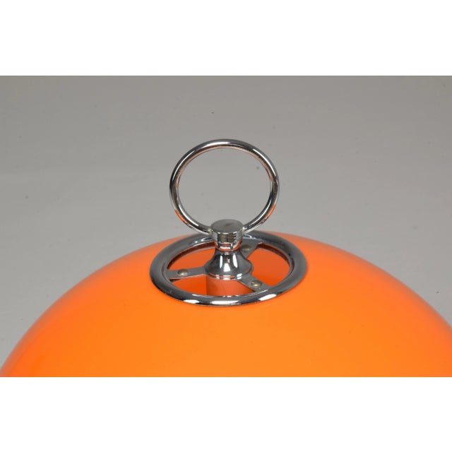 1970's Italian Mushroom Shade Table Lamp For Sale - Image 10 of 12