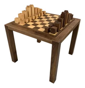 Custom Chess Set and Game Table - 34 Pieces