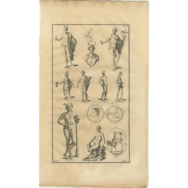 Bernard de Montfaucon, Roman Sculptures, 1721, Copper Engravings on Laid Paper, Set of 2 For Sale - Image 3 of 9