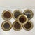 Burnt Umber 1980s Vintage Brutalist Boho Chic Arts & Crafts Lava Drip Dinnerware - Set of 24 For Sale - Image 8 of 14