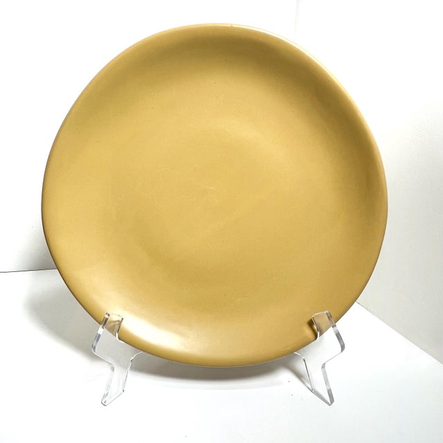 Yellow 1990s Luna Garcia Pottery Dinnerware - Set of 16 For Sale - Image 8 of 17