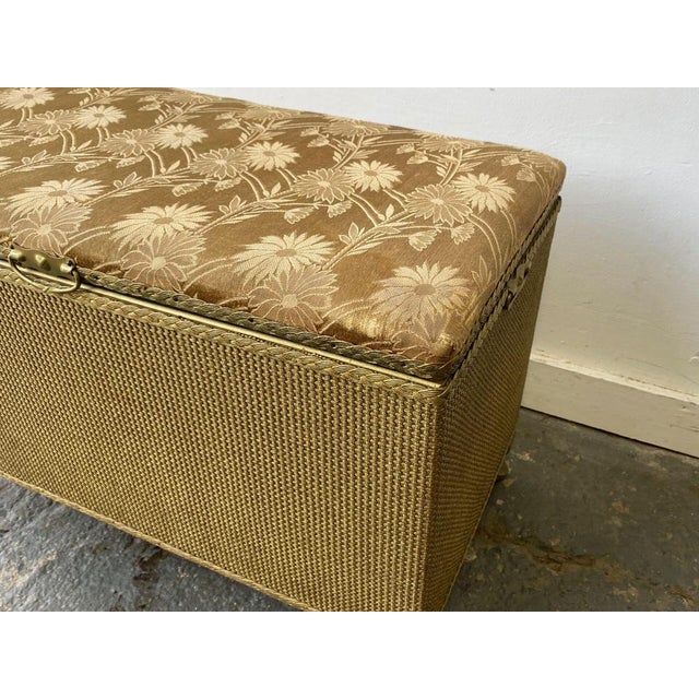 Vintage Blanket Box or Ottoman from Lloyd Loom, 1950s For Sale - Image 6 of 11