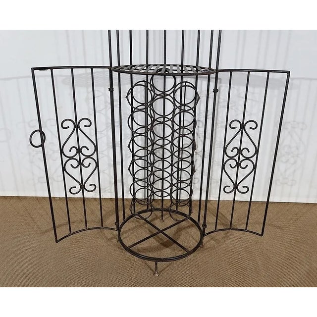 20th Century Kiosk Wrought Iron Wine Bar For Sale - Image 11 of 18