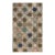 Striking Ivory Background Color With Symmetrical Design in Light and Dark Colors Antique American Hooked Rug For Sale
