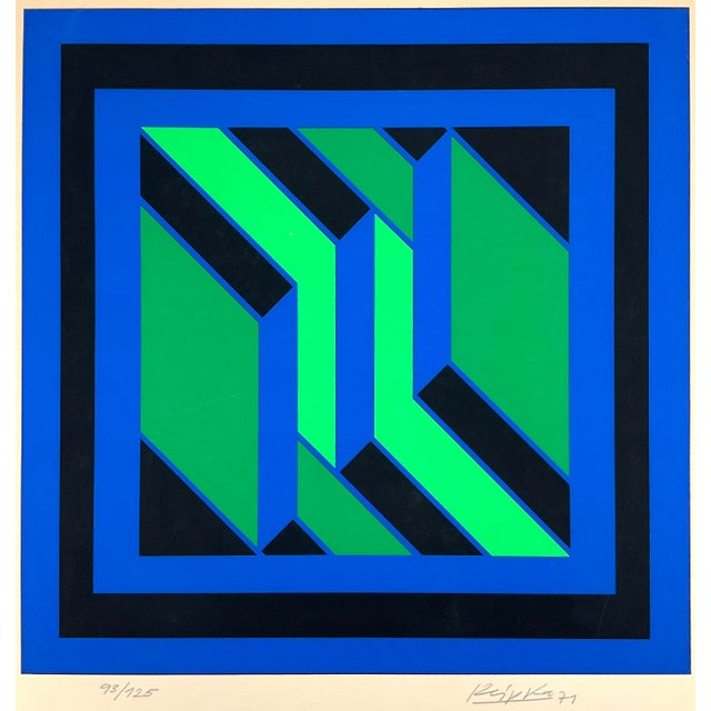 Jürgen Reipka, Abstract Composition, Screen Print, 1971 For Sale - Image 11 of 11