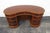Traditional Drexel Heritage Flame Mahogany Kidney Shaped Executive Desk With Bookcase 6084 For Sale - Image 3 of 18