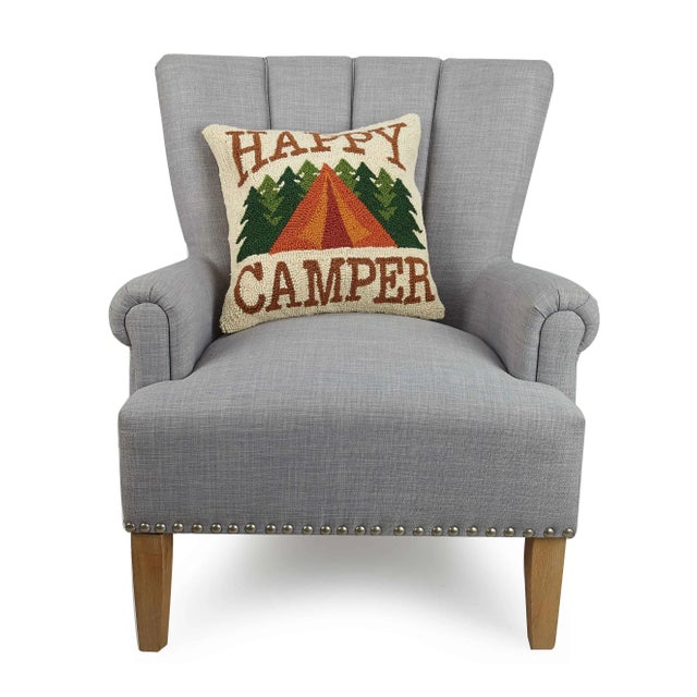 Happy Camper Hook Pillow
