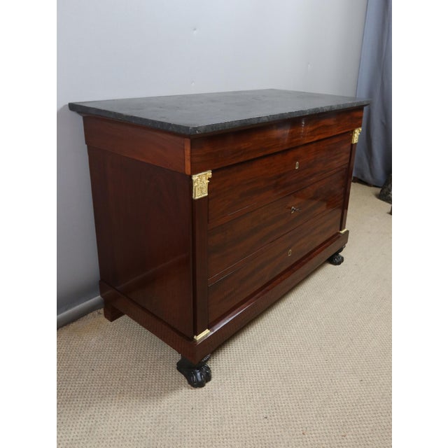 Mahogany Chest of Drawers from Jean Baptiste Gamichon For Sale - Image 9 of 13