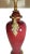 Mid 20th Century Oxblood Porcelain Ginger Jar Handled Table Lamp For Sale - Image 5 of 11