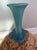 1900 - 1909 Antique Van Briggle Cornucopia Vase Matte Turquoise Colorado Springs 8 Inch For Sale - Image 5 of 9