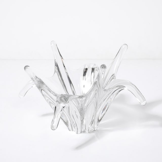 Mid-Century Modern Signed Baccarat Crystal Octopus Bowl For Sale In New York - Image 6 of 15