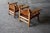 Brown Early Spanish Chairs by Børge Mogensen for Fredericia, Denmark, 1970s, Set of 2 For Sale - Image 8 of 10
