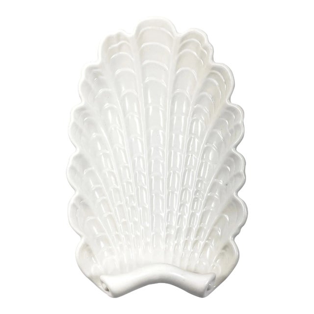 1930s Art Deco Abingdon Ceramic Shell Tray For Sale