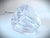 Mid-Century Modern Vintage Crystal Carved Apple Paperweight For Sale - Image 3 of 8