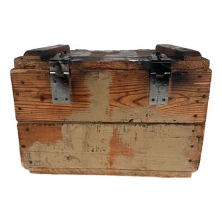 1949 Rifle Factory Ishapore Military Ammunition Crate For Sale